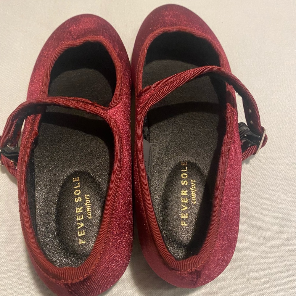 Fever Sole Comfort Velvet Mary Jane Ballerina Flats - Picture 3 of 5